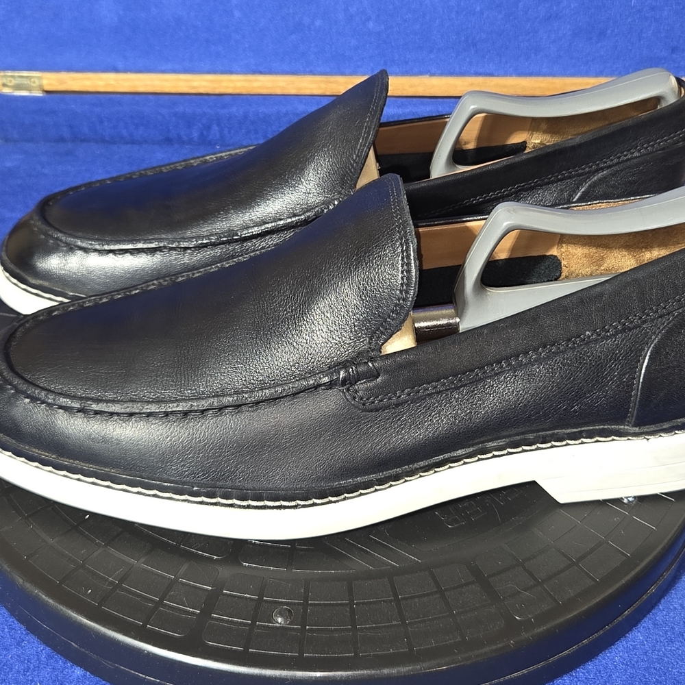 Men's Allen Edmonds Wilder Black Leather Dress/Casual Loafers, Sz. 10D-US